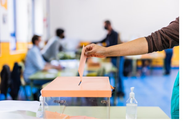 Entrega de santinhos