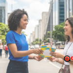 distribuição de folheto